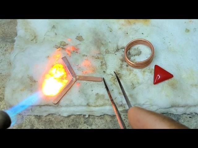 Triabhuj raktaprabal copper ring making ! How to make a raktaprabal ring