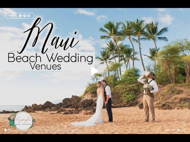 Maui Beach Wedding Venues - Stunning Maui Beach Wedding Locations