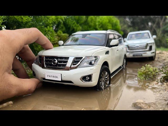 Mini Nissan Patrol V8 v Toyota LC300 1:18 Scale | Offroading | Diecast Model Cars