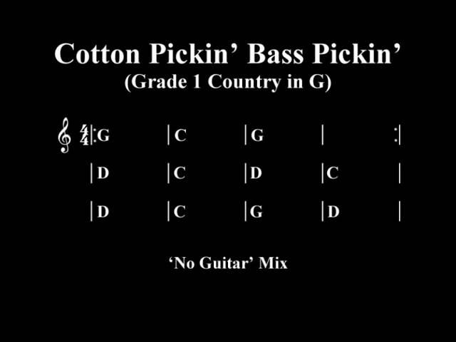 RGT Gr 1 - Cotton Pickin Bass Pickin - No Guitar