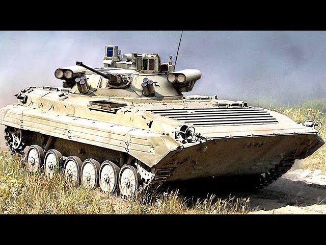 Overview of the upgraded BMP-2M with the Berezhok module of Russia