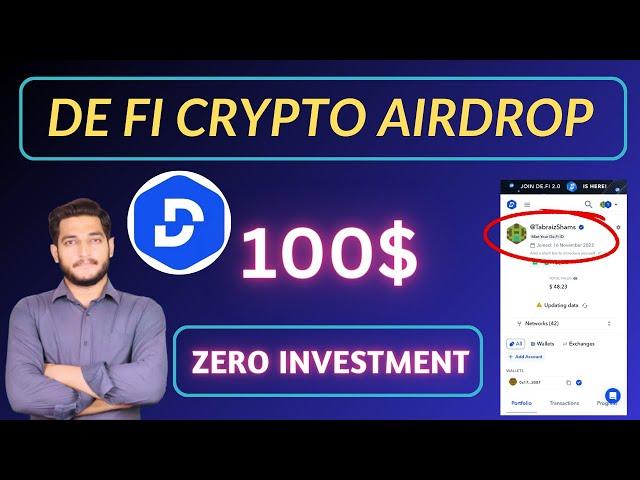 De Fi Airdrop Complete Details || Get Free Crypto Airdrop Without Investment