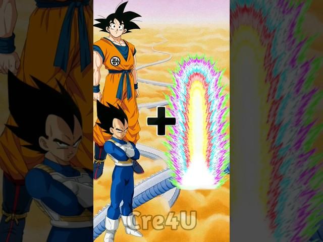 Goku & Vegeta fusion + SS10 All Forms transformation #dragonball #dragonballz #dbz #goku