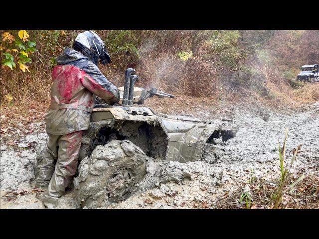 Rainy Ride at the Vaughn Farms Ends with a Broken Axle