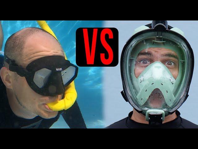 Full Face Snorkel Mask vs. Old Style Snorkel Mask   Which is BEST for snorkeling