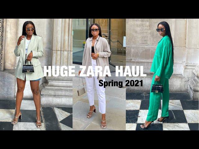 HUGE ZARA HAUL 2021 - SPRING NEW IN | Flowe Monica