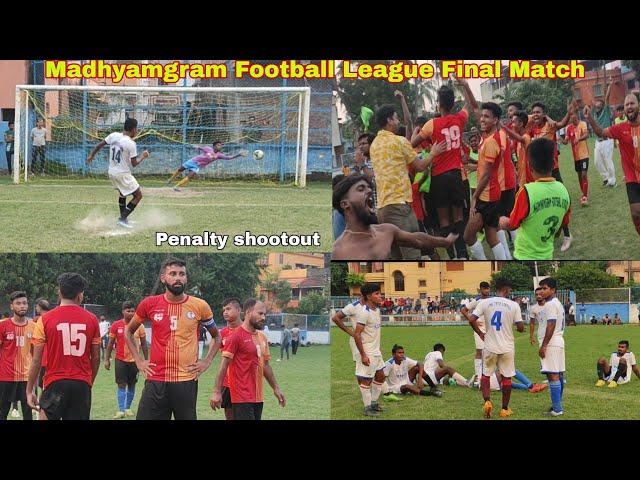 Madhyamgram Football League  Final Match Highlights  Penalty shootout #kg#football#zone #football