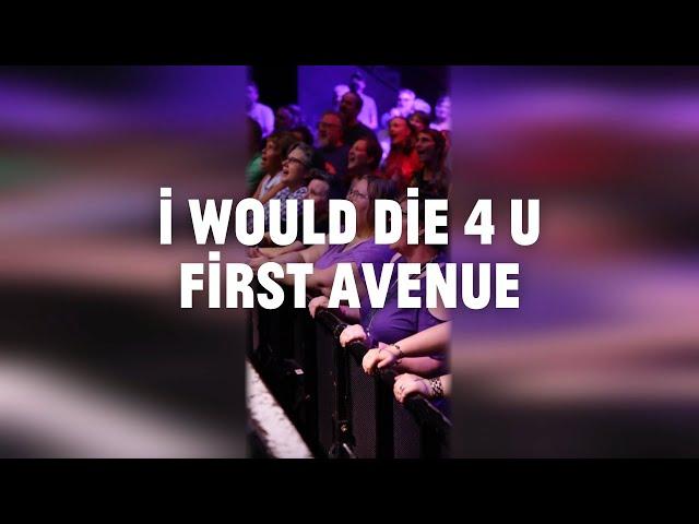 A Choir! of 600+ sing Prince’s “I Would Die 4 U” at First Avenue in Minneapolis