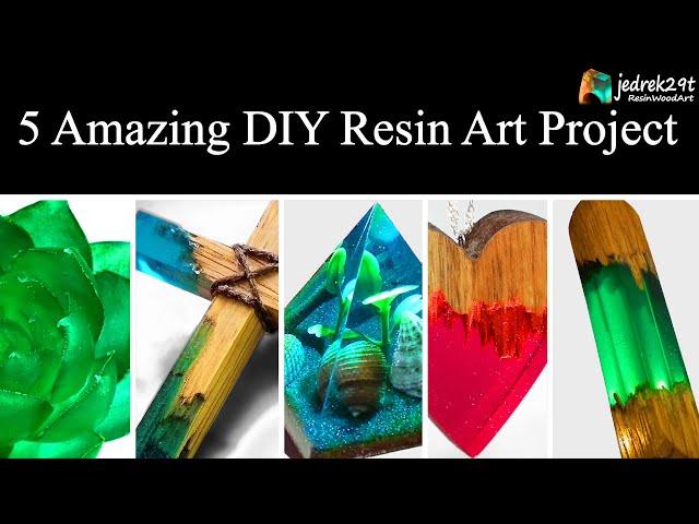 5 MOST Amazing DIY Ideas from Epoxy RESIN. SIMPLE Tutorial / Resin Art / Part 2