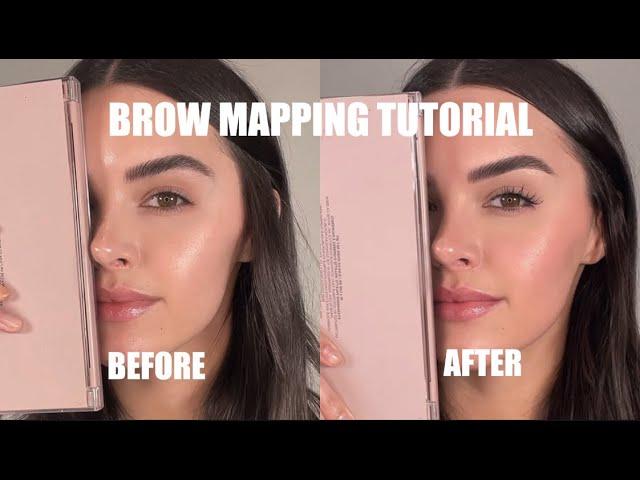 HOW TO FIX UNEVEN BROWS | BROW MAPPING 