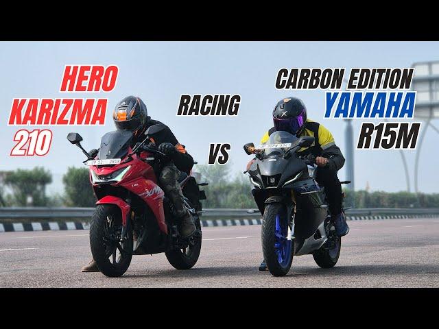 2025 Yamaha R15m Carbon Edition Vs Hero Karizma XMR 210 Drag Race