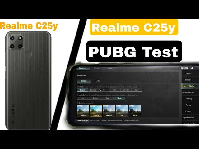 Realme C25y PUBG Test|Realme C25y PUBG Graphic Test || Amazing Gameplay