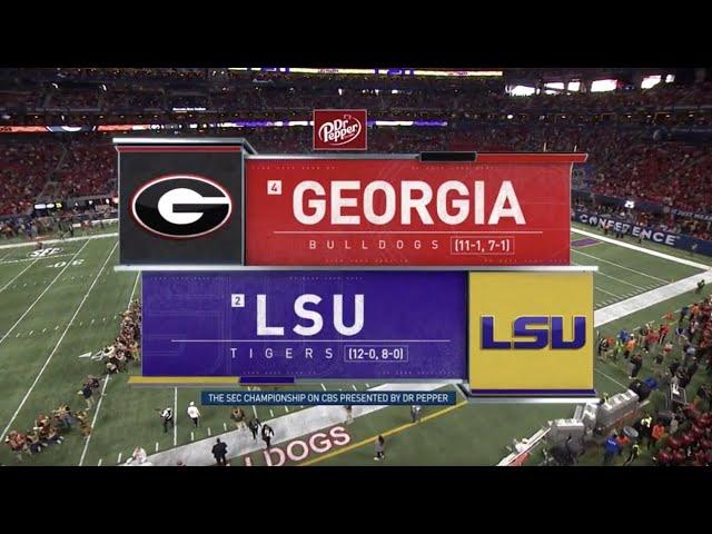 2019 SEC Championship Game | #2 LSU vs #4 Georgia