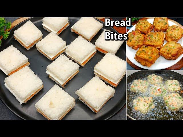 2 Minutes Bread Snacks | Moong Dal Bread Bites | New Recipe | Cheese Snacks | Evening Bread Snacks