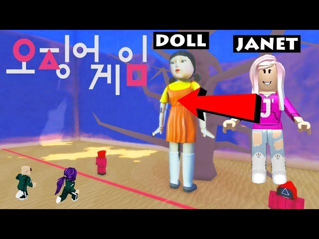 Janet became the DOLL in Squid Game for 500 Robux! | Roblox