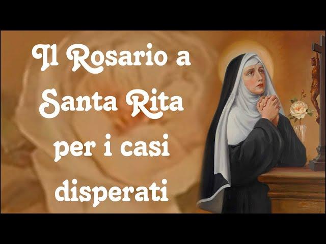 Il Rosario a Santa Rita per i casi disperati.