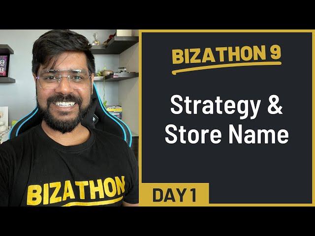 Bizathon 9 · Day 1 · Strategy & Store Name  (US Shopify Dropshipping)