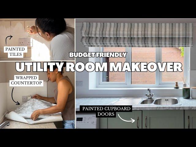 Budget friendly utility room makeover