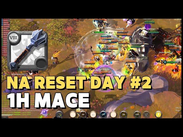 Friendly Reset Day Fight vs. Escalation #2 (1h Mace), Albion Online ZvZ/알비온 ZvZ: 에스컬과 리셋 데이 친선전(원핸메)