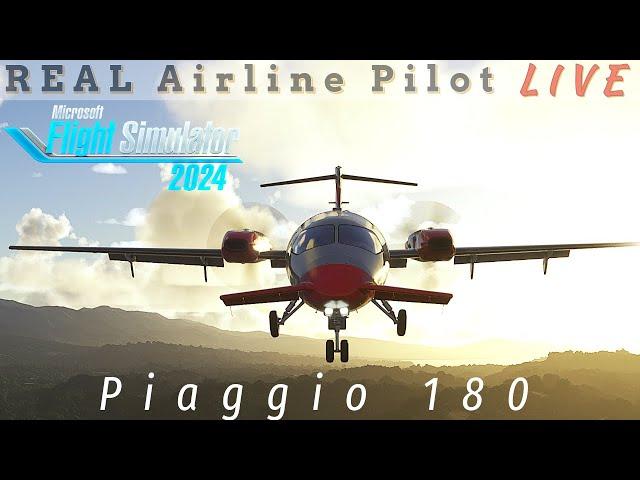 Flight FX P-180 Avanti! | The flying Catfish? | Real Pilot | Working in MSFS24!? #msfs2024 #msfs