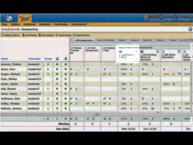 BrainHoney Teacher Gradebook