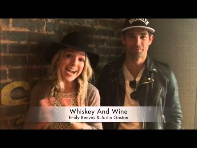 Emily Reeves and Justin Gaston of Whiskey + Wine say Hey to NashvilleGab Readers