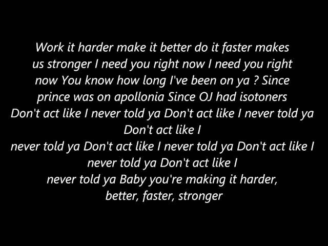 Kanye West Stronger [Lyrics]