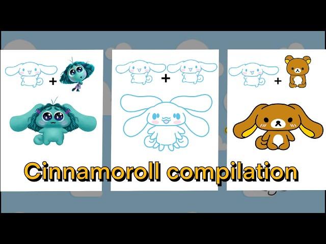 CINNAMOROLL + OTHER CHARACTERS = ?? | CUTE DRAWING COMPILATION