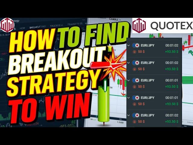 Quotex | Breakout Trading Strategy | Quotex 1 Minute Binary Option Trading Strategy