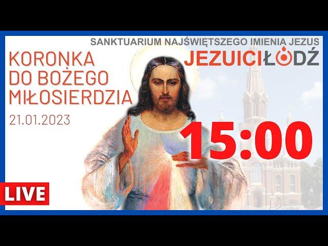 Koronka do Bożego Miłosierdzia przed Najświętszym Sakramentem [21.01.2023] | Jezuici Łódź | Na żywo