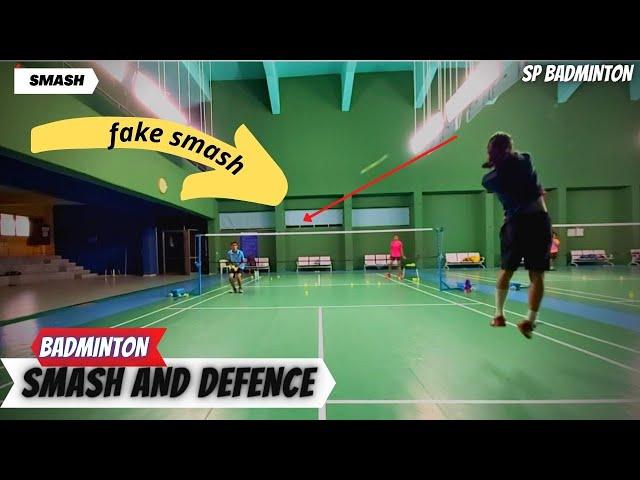 Badminton Deceptive Cross Court Smash And Cross Defend | Part - 1 | SP Badminton