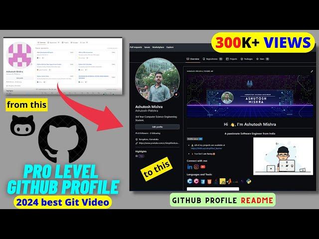 Make Your GitHub Profile Looks Pro & Next Level | Amazing GitHub README Profile (New Updates) 2024