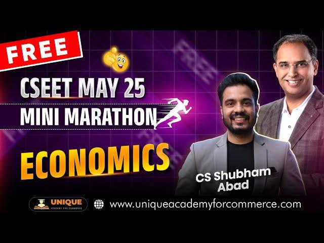 FREE CSEET MAY 25 | MINI MARATHON | COMPANY LAW | CS SHUBHAM ABAD