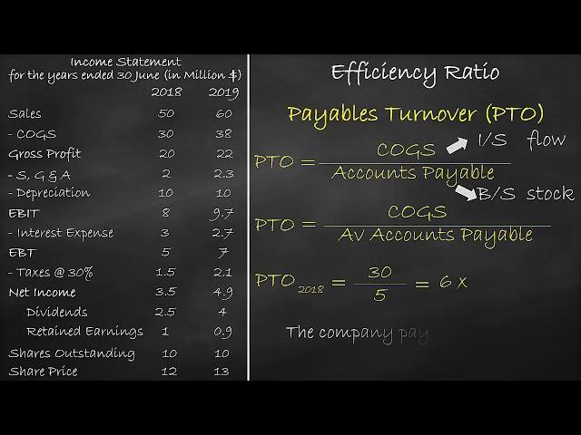 Efficiency Ratio - Payables Turnover