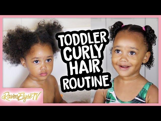 Ziya's *UPDATED* Curly Hair Routine | Easy Hairstyles for Toddlers