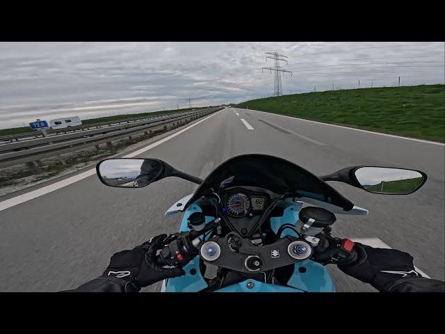 Suzuki GSXR 1000 K7 Purer Sound. (Autobahn)