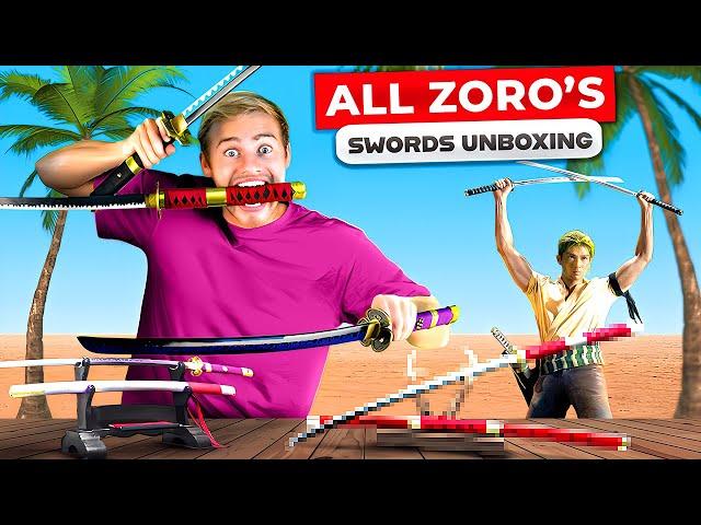 Unboxing ALL Zoro's Swords from ONE PIECE!