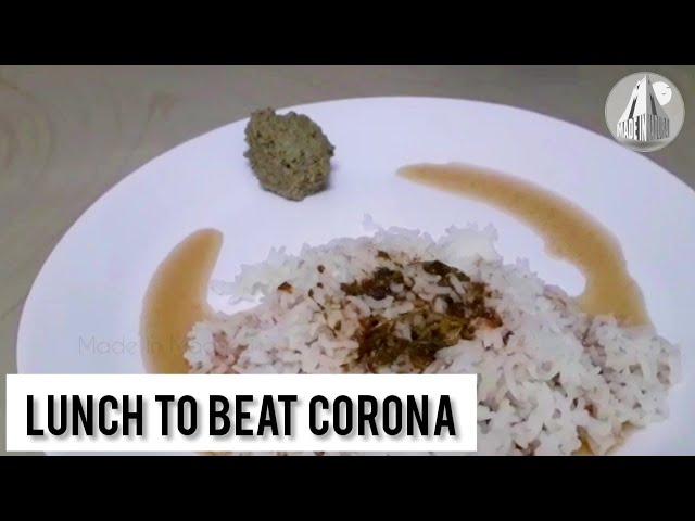 Lunch to beat corona || Thoothuvalai rasam & Pirandai thuvayal