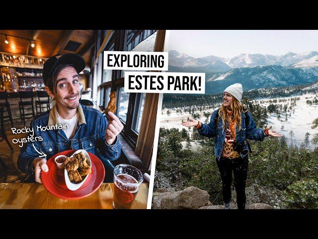 Is This The Most BEAUTIFUL Town in Colorado?? Exploring ESTES PARK & Trying Rocky Mountain Oysters!