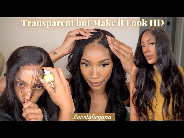 Transparent Lace but Make it Look Like HD Lace |4x4 Closure Wig Install | Nadula x LovelyBryana