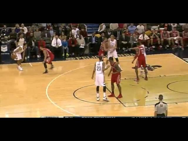 Chandler Parsons flops on Eric Gordon: Rockets at Pelicans