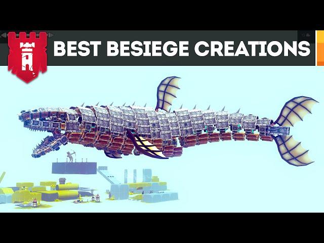 Best Besiege Creations - Killer Shark, Hawk, Mini Knight & More (Revenge of the Workshop EP 1)