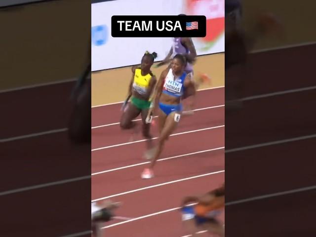 Team USA defeats Jamaica in 4X100 relay