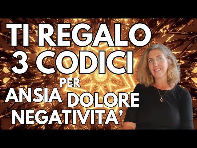 Ti regalo 3 codici di emergenza per ANSIA, DOLORE E NEGATIVITÀ