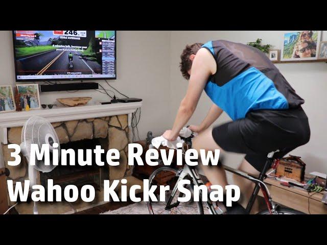 A Three Minute Review of the WAHOO KICKR SNAP smart bike trainer