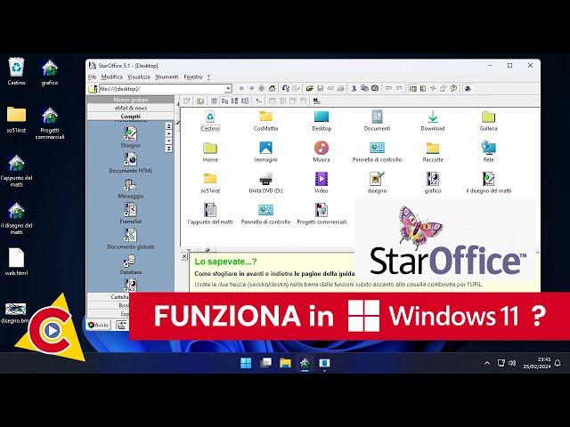 StarOffice 5.1 in Windows 11 ??? Software anni '90 nei computer di oggi!