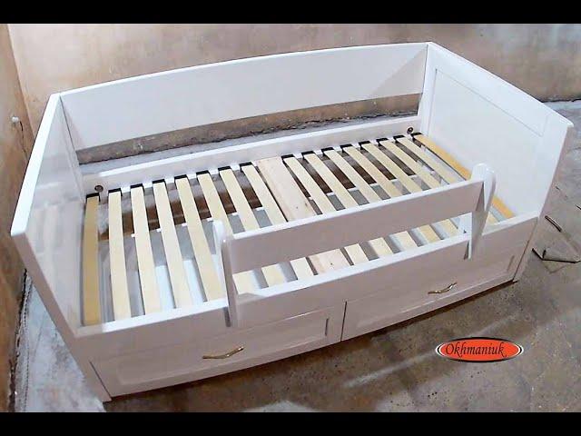 How To Build A Storage Bed with Drawers.  Made in Ukraine