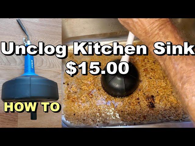 How to Clean a Clogged Kitchen Sink Drain (J Trap, Vent Pipe - Drain Cleaning)