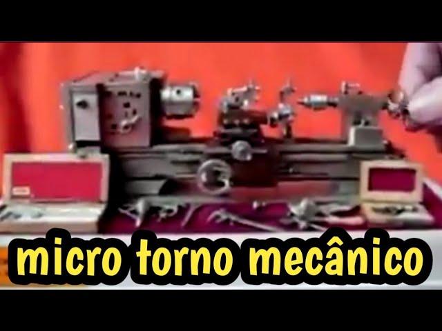 Micro mini torno mecânico de bancada usinagem convencional mini micrômetro e mini placa