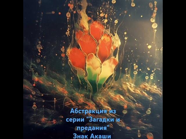 Абстракция из серии "Загадки и предания"Знак Акаши Вспыхнул в бездне алый знак...